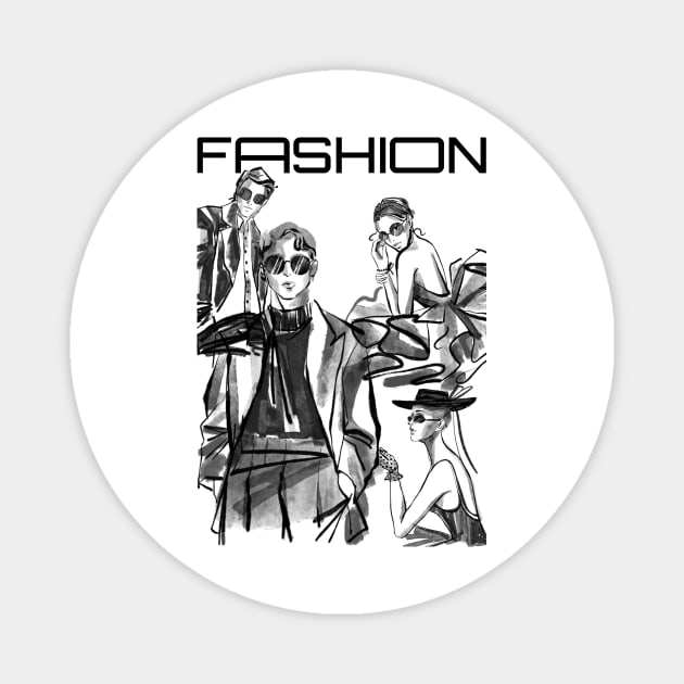 fashion design Magnet by AMINOS ART